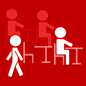 marcher dans la classe / classe: marcher